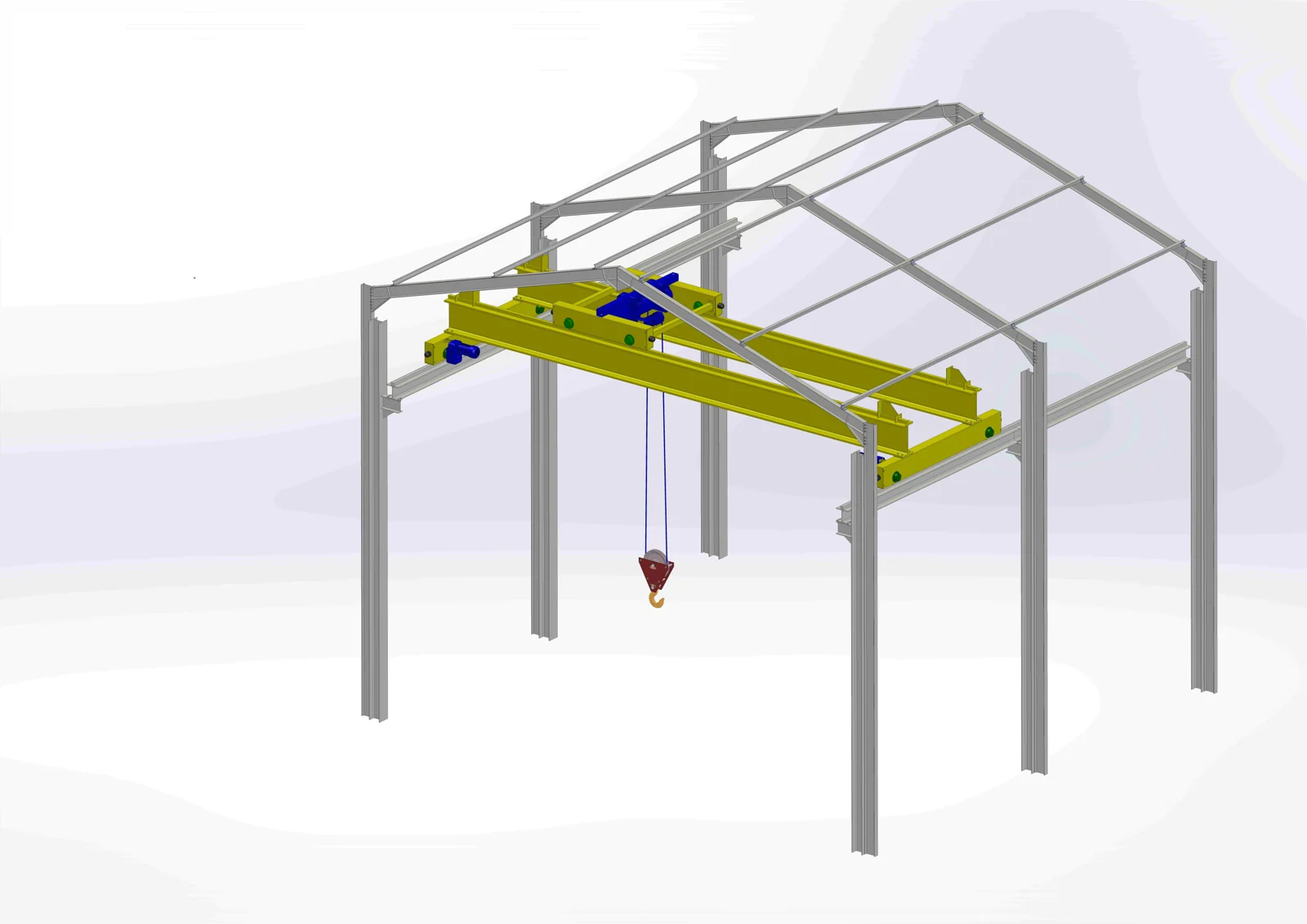 Overhead crane with support structure — Image 1